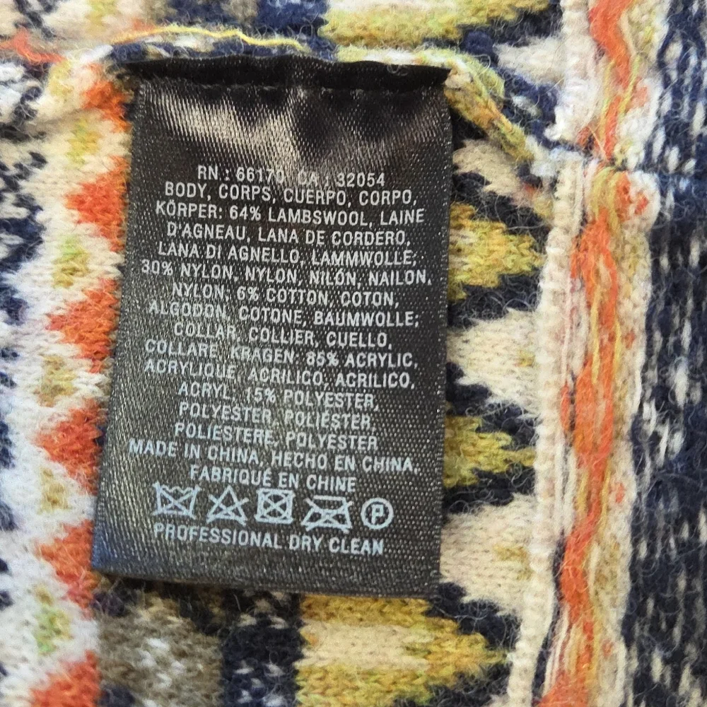 Anthro Angel of the North Faux Fur Collar Long Cardigan Lambswool Sweater XS - Picture 6 of 13